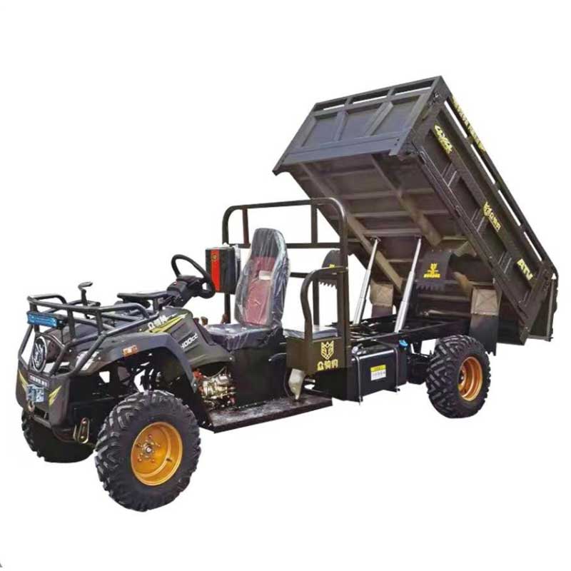 Military route color Semi-Covered Three-Wheel Cargo Tricycle